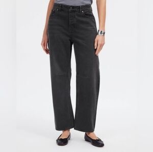 Madewell Straight-Leg Jeans in Washed Black